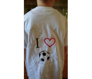 Stickdatei - I Love Fußball